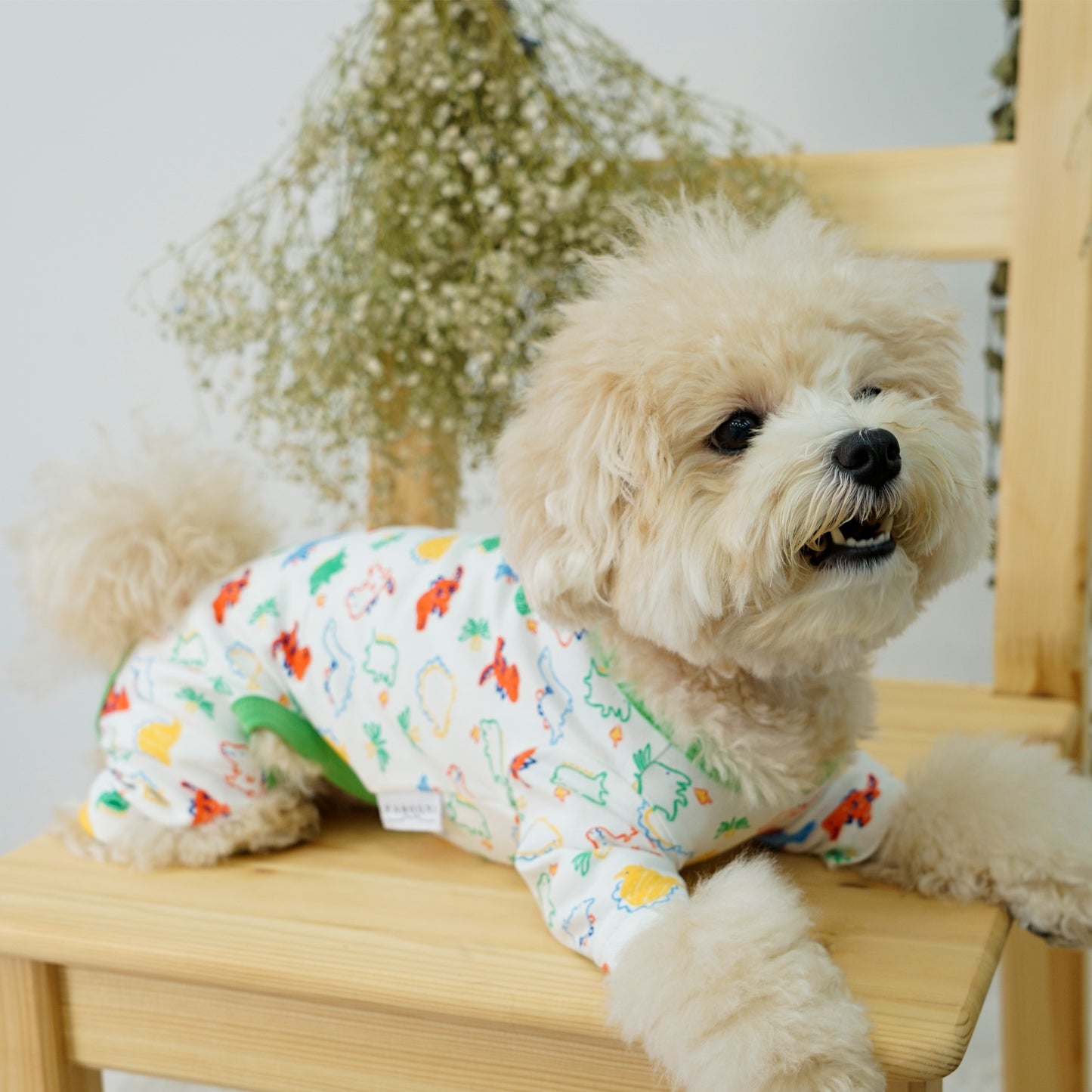 《WINTER SALE -30%》Cotton Rompers (dinosaur)