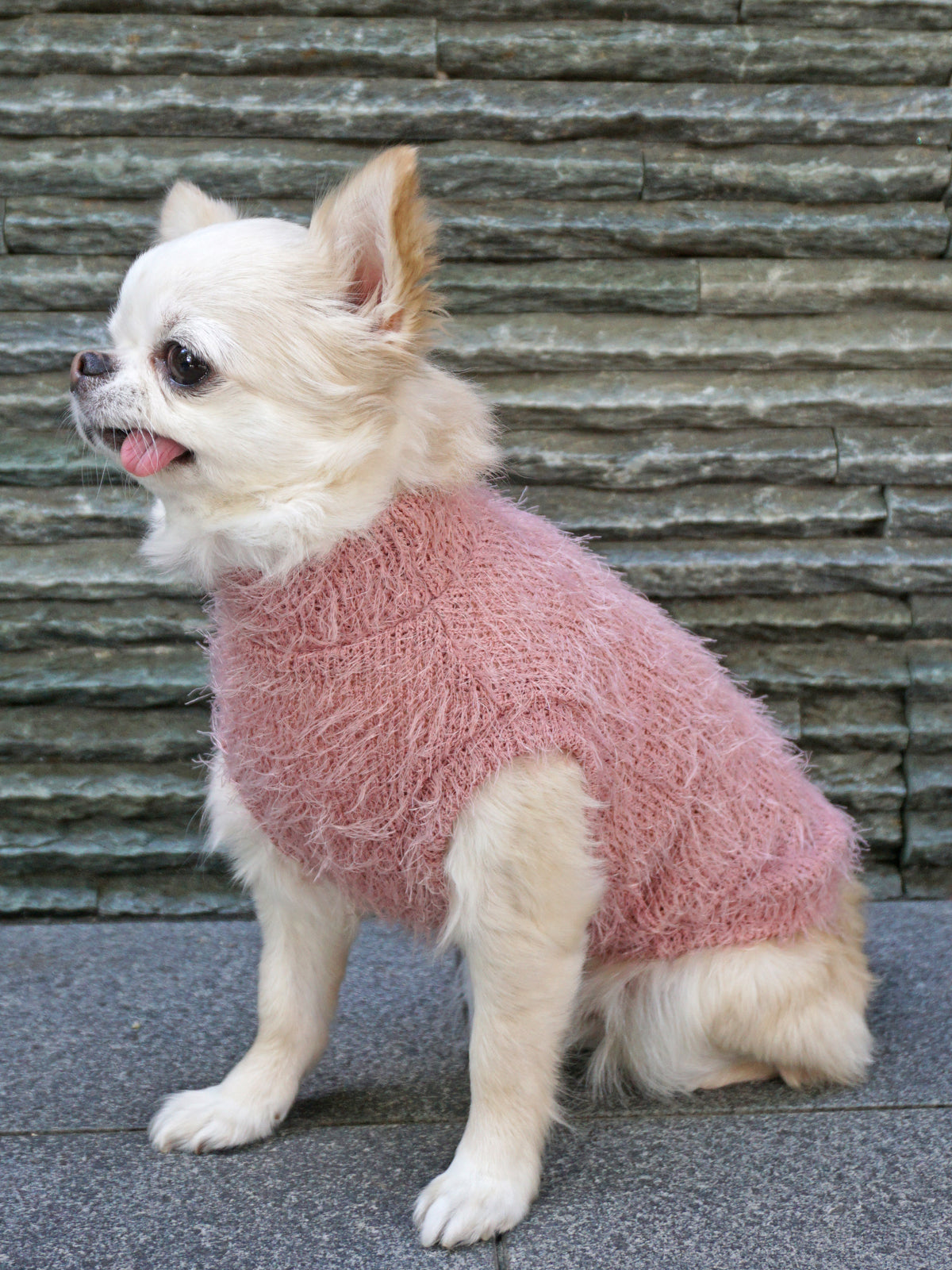 【10%OFF】Shaggy Knit - Pink