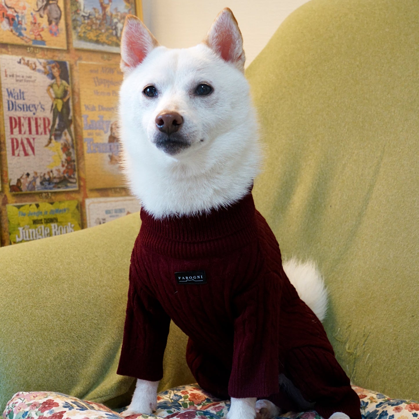 Cable Knit Rompers - Wine red