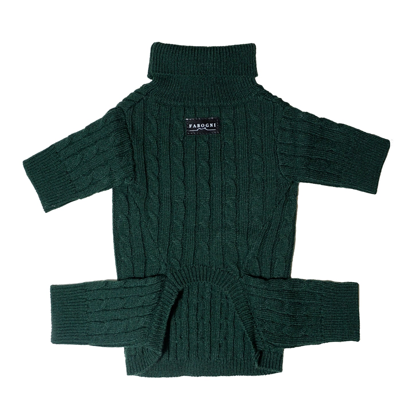 Cable Knit Rompers - Dark green