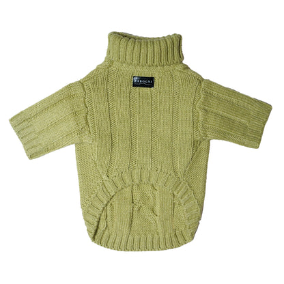 Cable Knit Sweater - Green