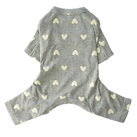 Rompers (heart) - Gray
