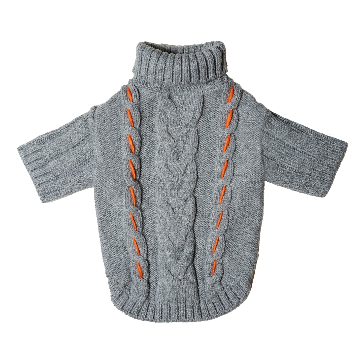 Cable Knit Sweater - Gray