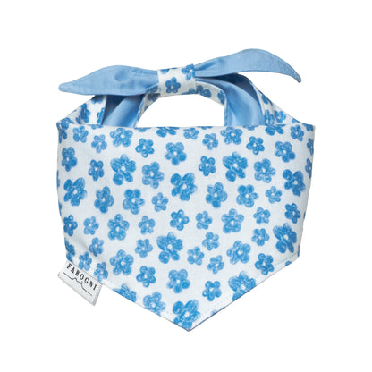 Blue Flower Bandana