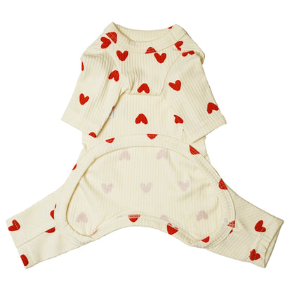 Rompers (heart) - White